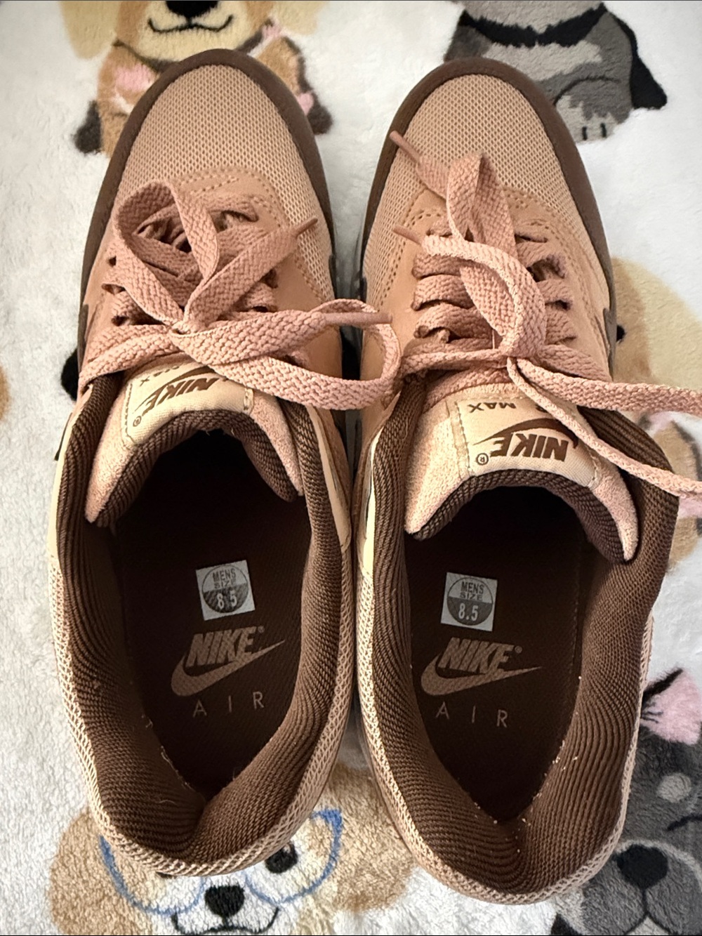 Nike Air Max Men’s Sneakers in Tan and Brown - Picture 3 of 7